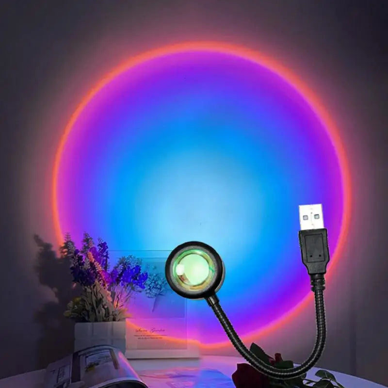 Sunset Projection Lamp – Rainbow Prism Ambient Light