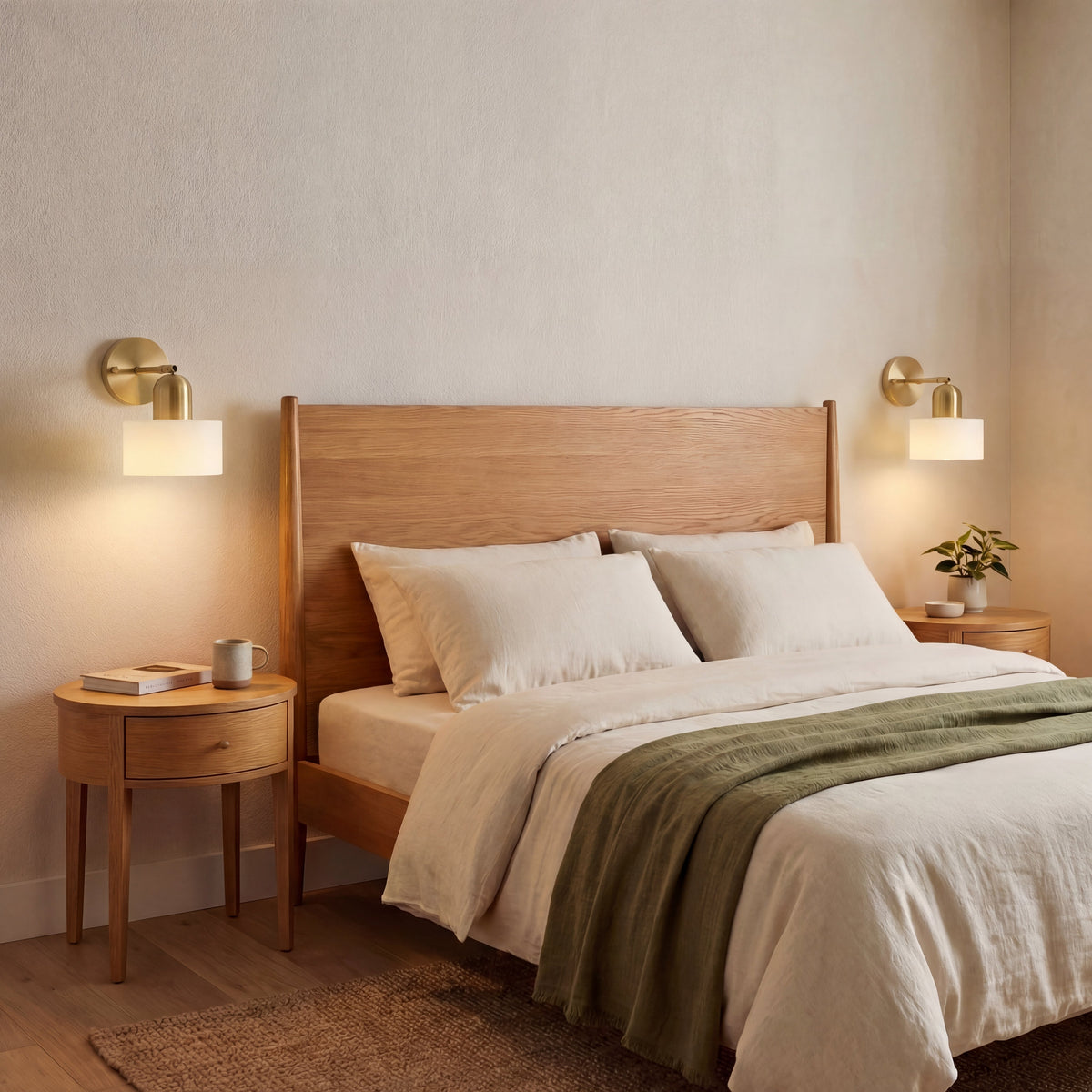 Bauhaus Colored Glass Wall Lamp - Modern Flush Mount Light