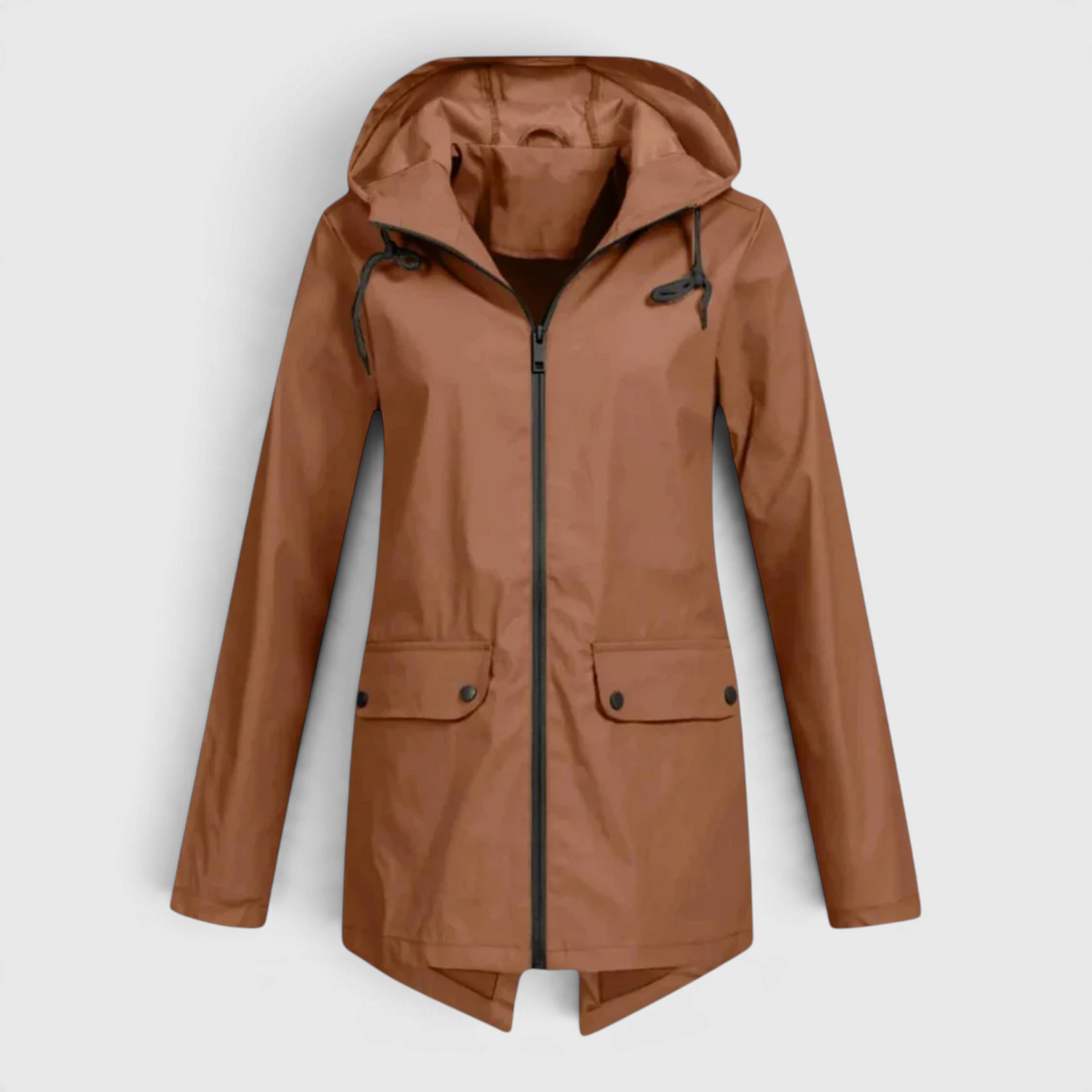Women's Parka with Drawstring Hood