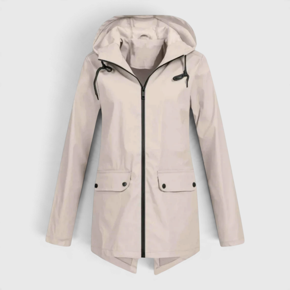 Women's Parka with Drawstring Hood