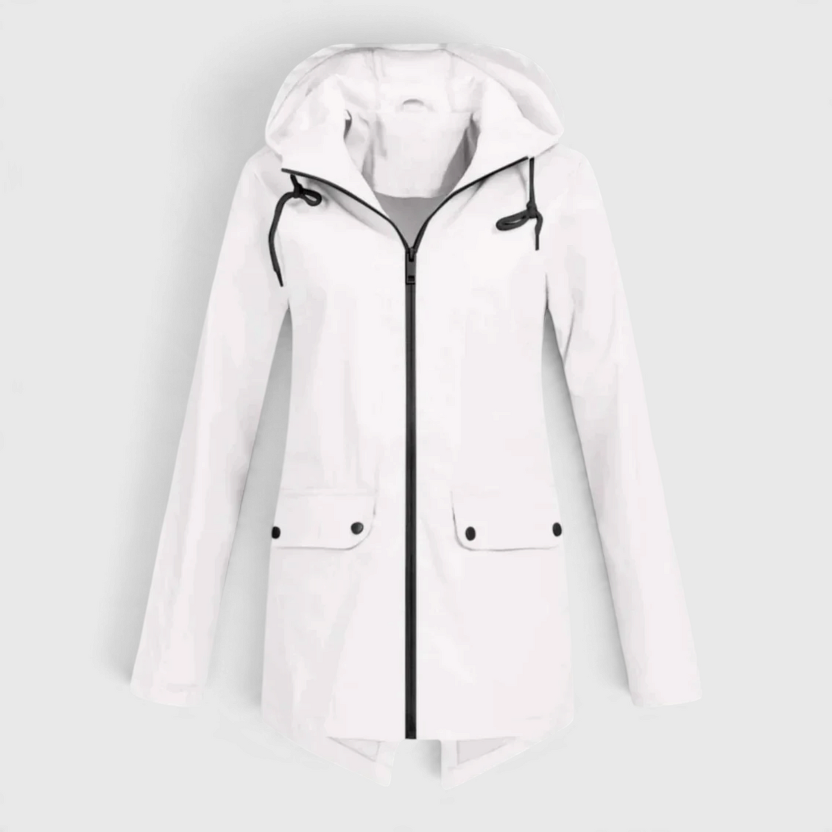 Women's Parka with Drawstring Hood