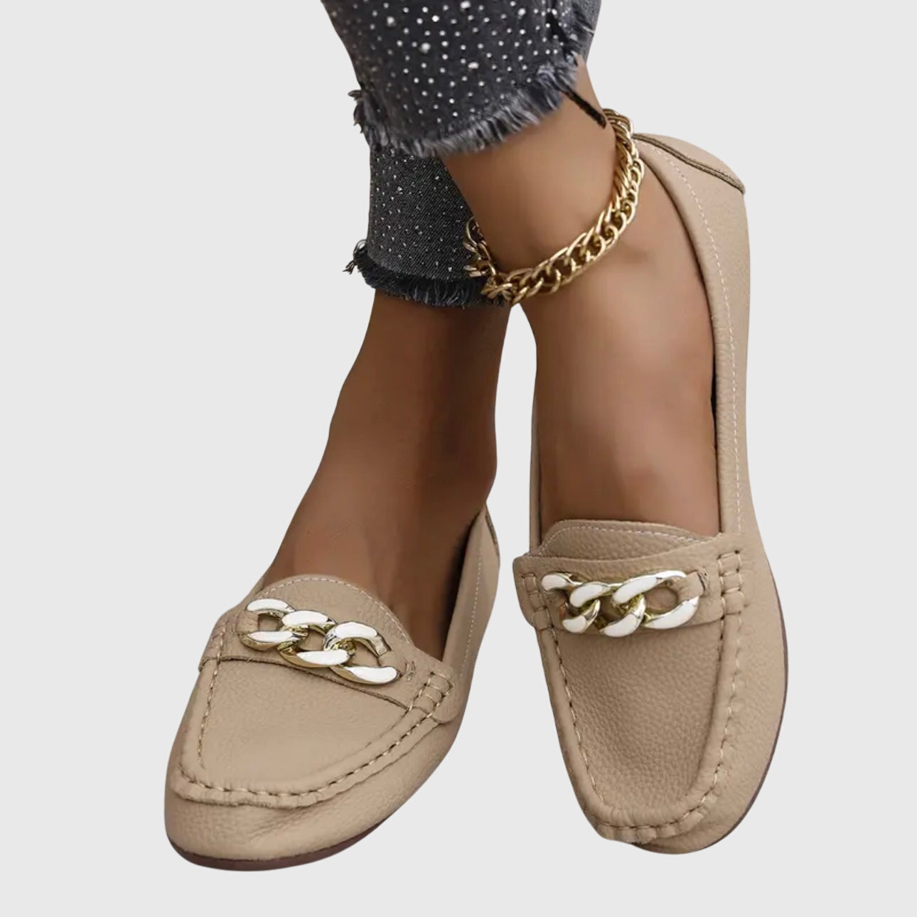 Women’s Chain Detail Moccasin Loafers