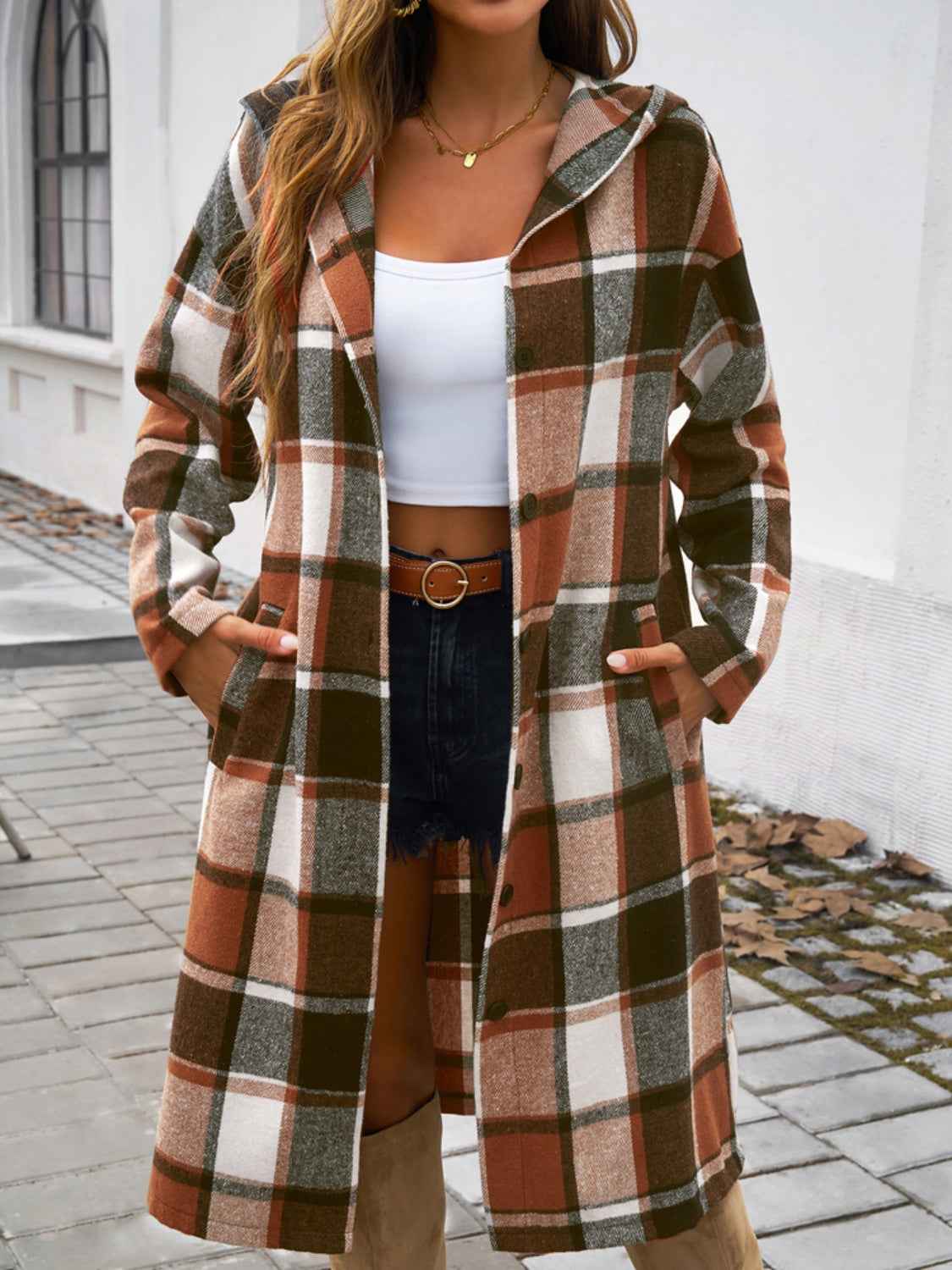 Oversized Winter Scarf Brown