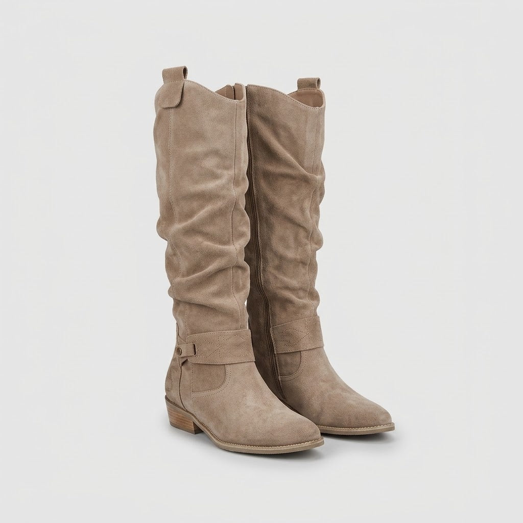Women's Elegant Suede Tall Boots, Jill