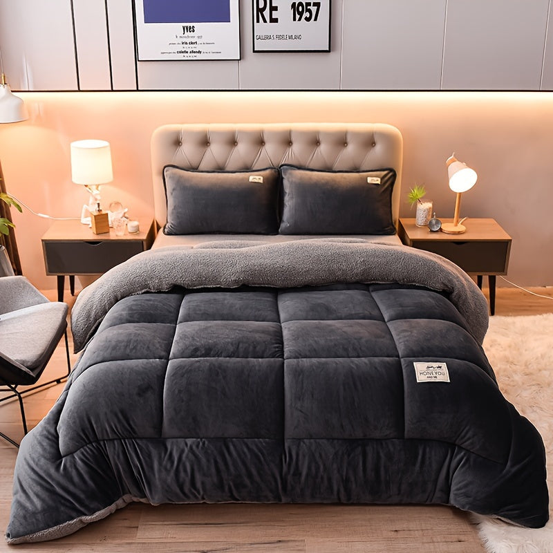 Double-Sided Sherpa Fleece Blanket - Thick & Soft Throw