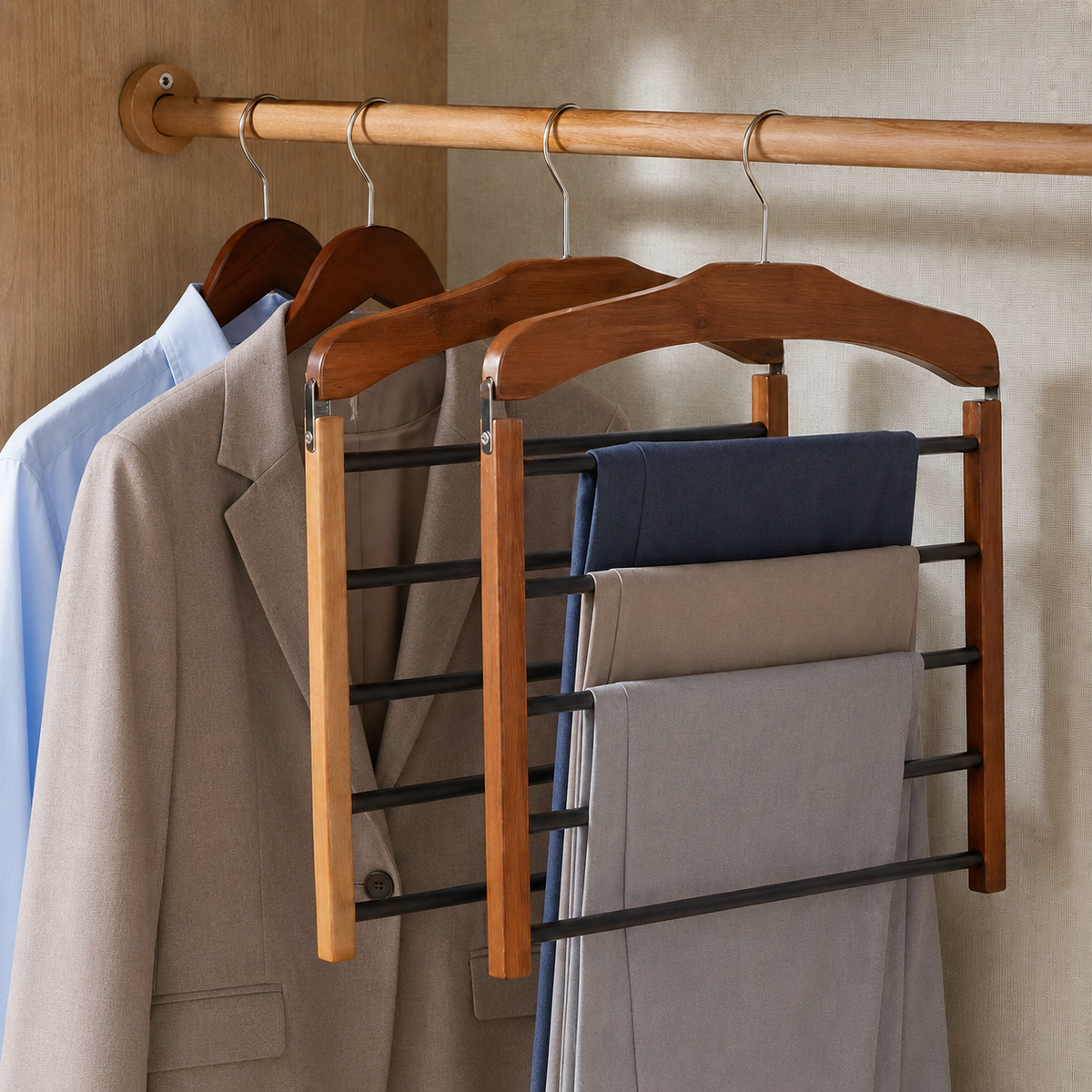 Wardrobe Multi-Tier Hanger (2 Pieces)