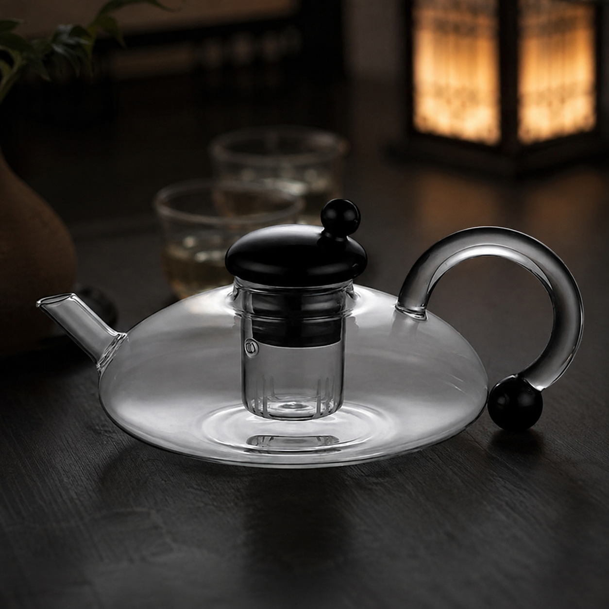 600ml Semi-Automatic Glass Teapot Set