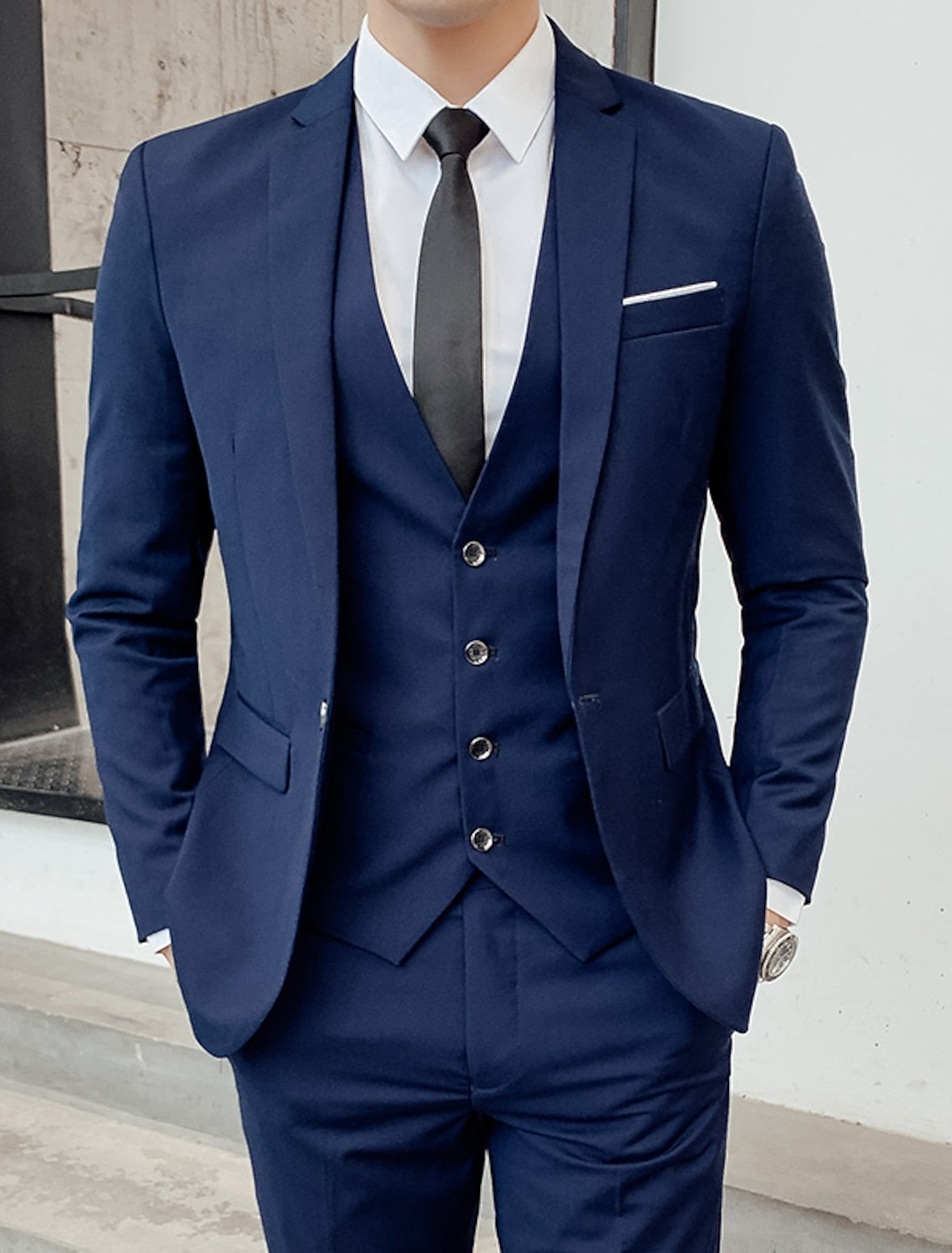 Men's Three-Piece Suit - Two-Button Classic Cut