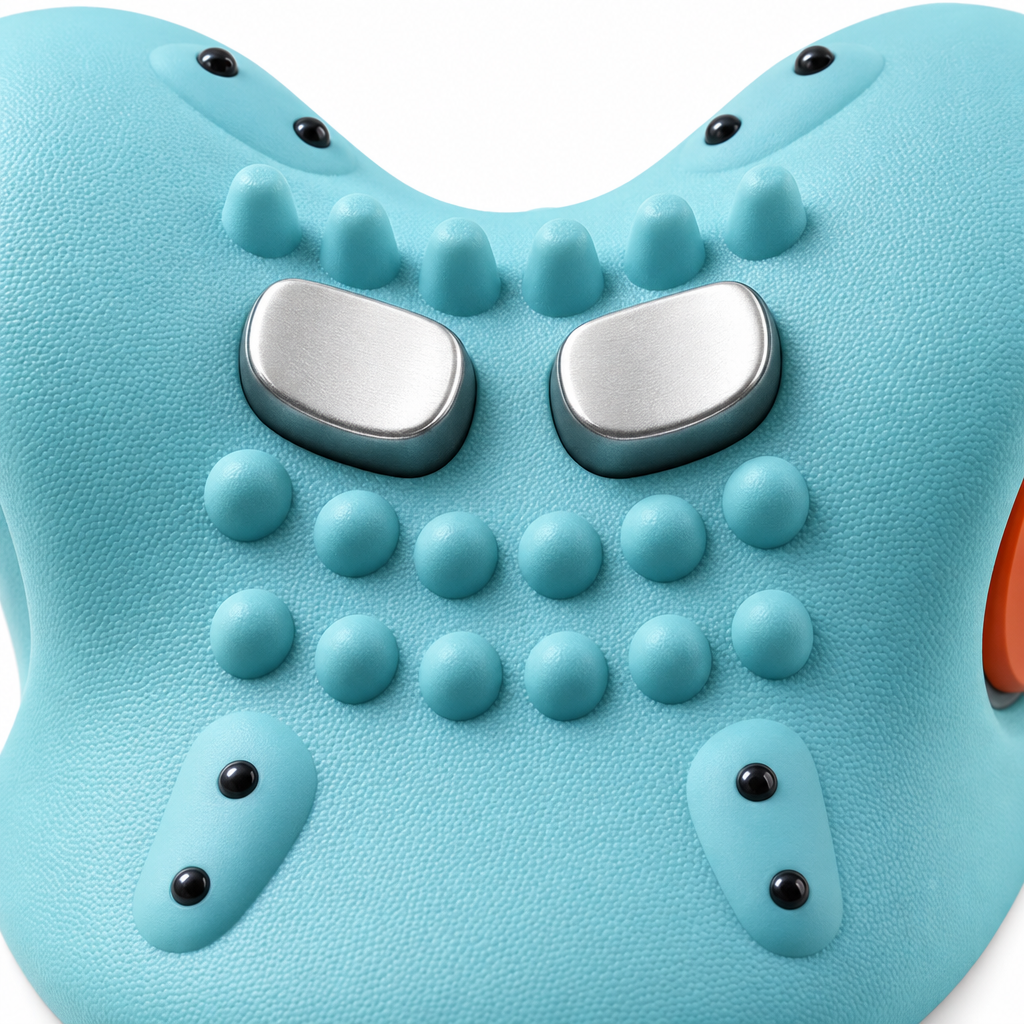 Electric Neck Pillow Massager with Heat and Vibration