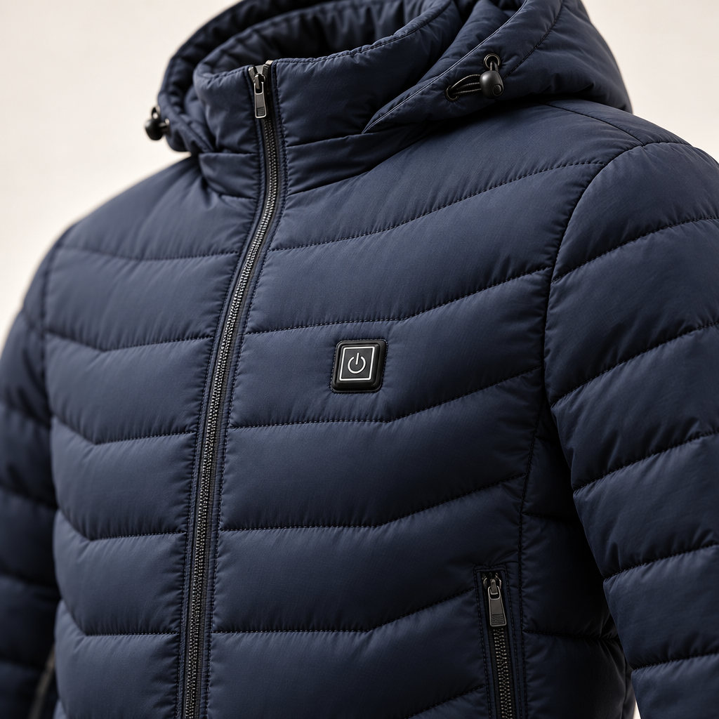 Unisex Rechargeable Heated Winter Jacket - Adjustable Heat Zones
