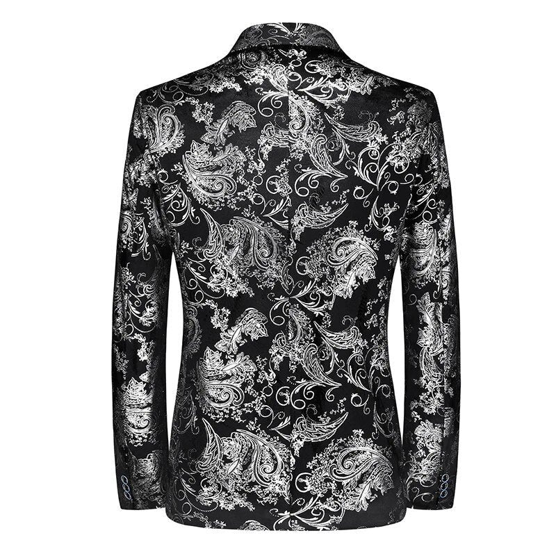 Men's Business Blazer - Baroque Print, Oscar