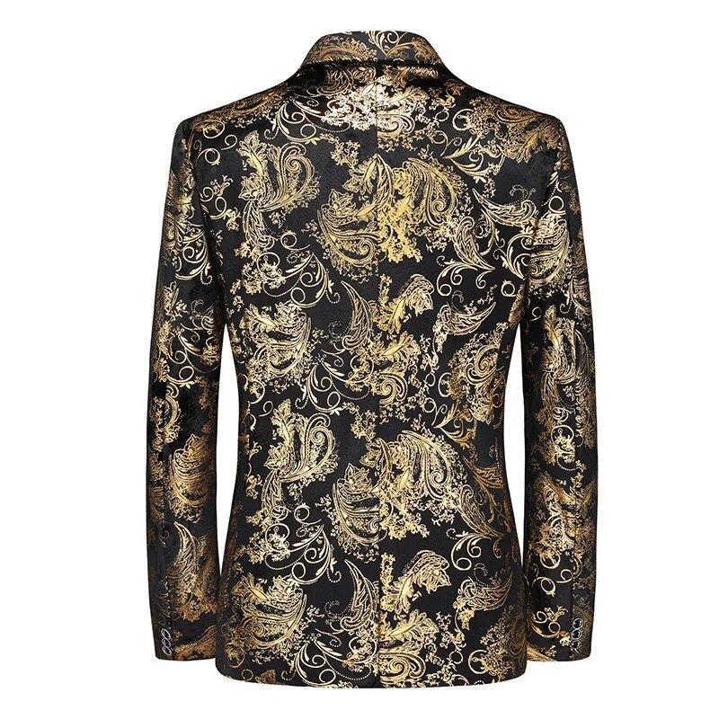 Men's Business Blazer - Baroque Print, Oscar