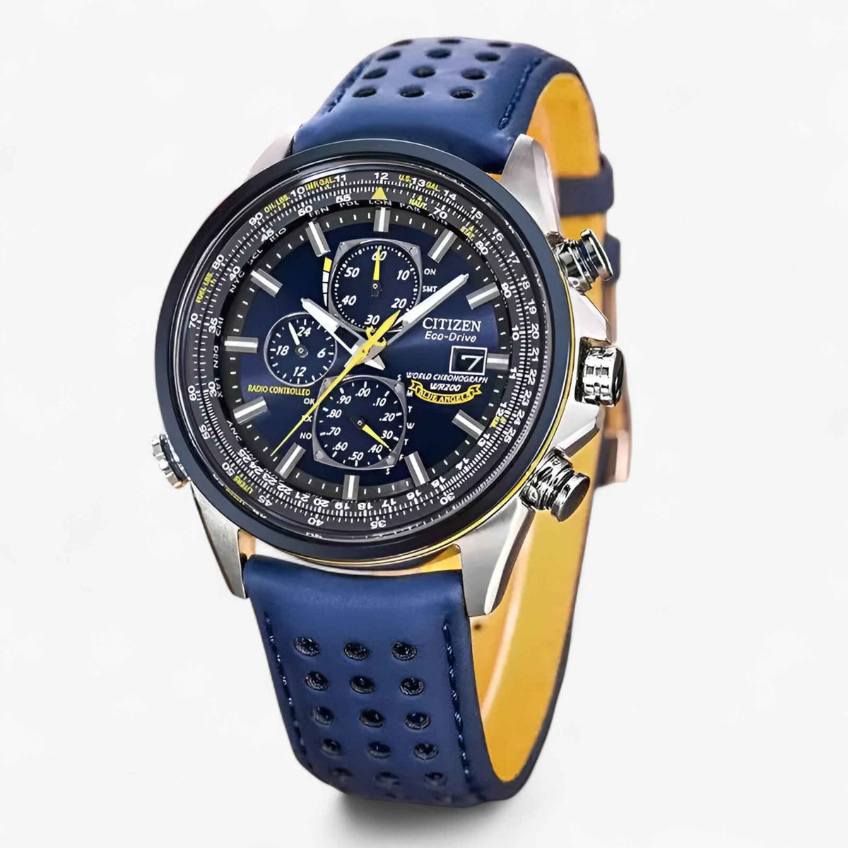 Men's Chronograph Watch MultiSteel 42mm – Steel Silver, Blue Dial