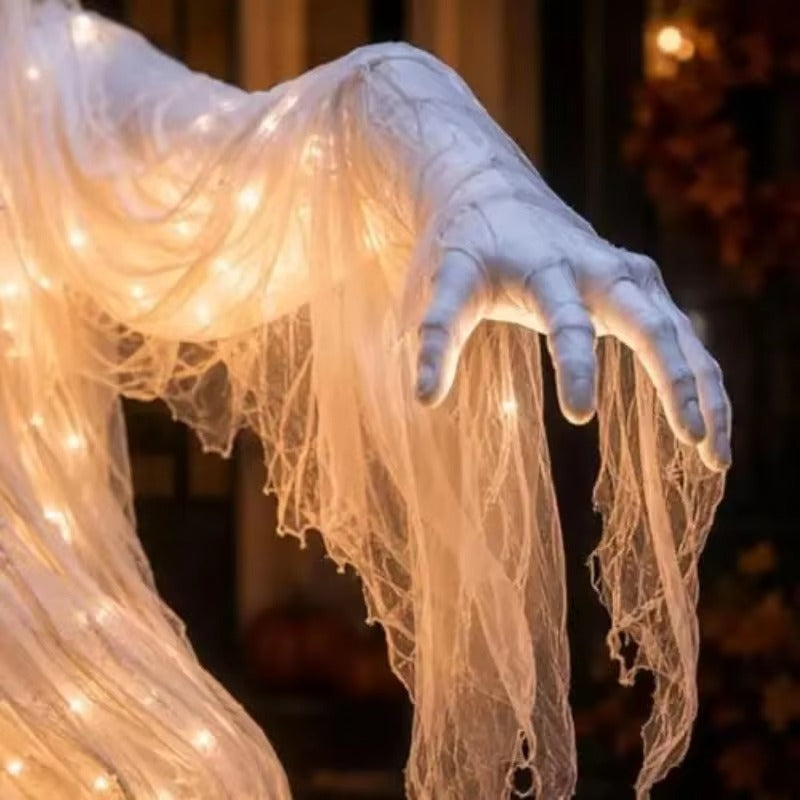 Giant Glowing Ghost Pumpkin Lamp LED - 130cm