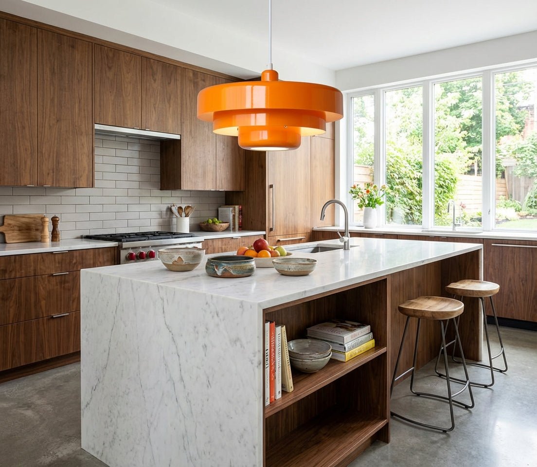 Modern Architectural Layered Pendant Light Concentric Rings