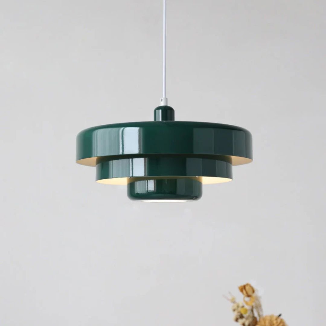 Modern Architectural Layered Pendant Light Concentric Rings