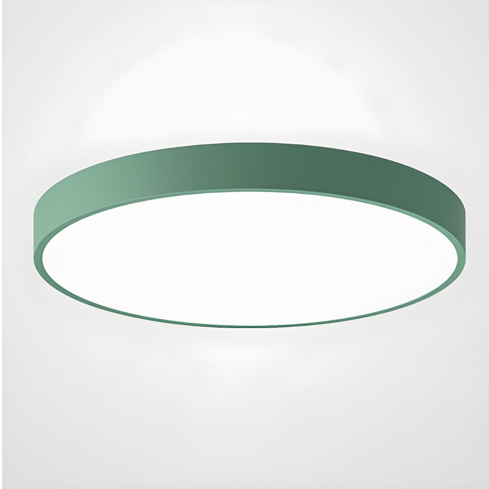 Modern Round LED Flush Ceiling Light Flat Disk