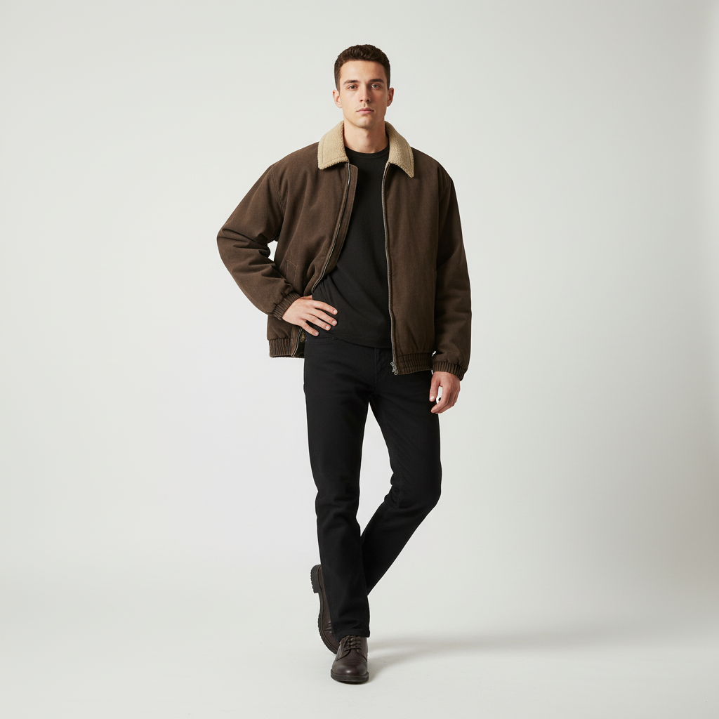 Men's Vintage Polar Fleece Jacket - Streetwear Style