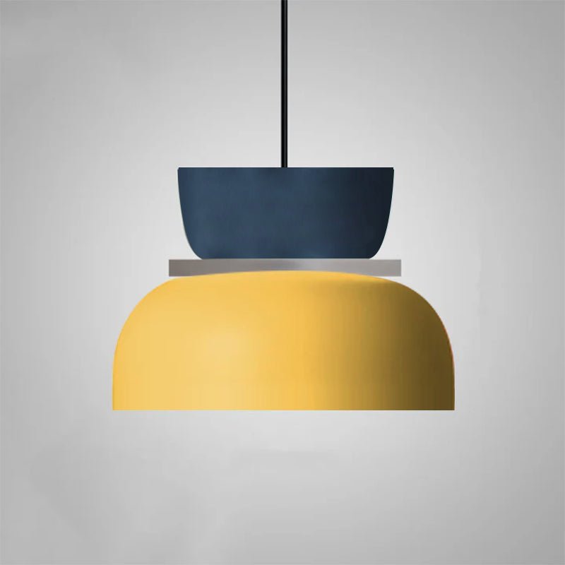 Nordic Metal LED Pendant Light Macaron Tiered Shade