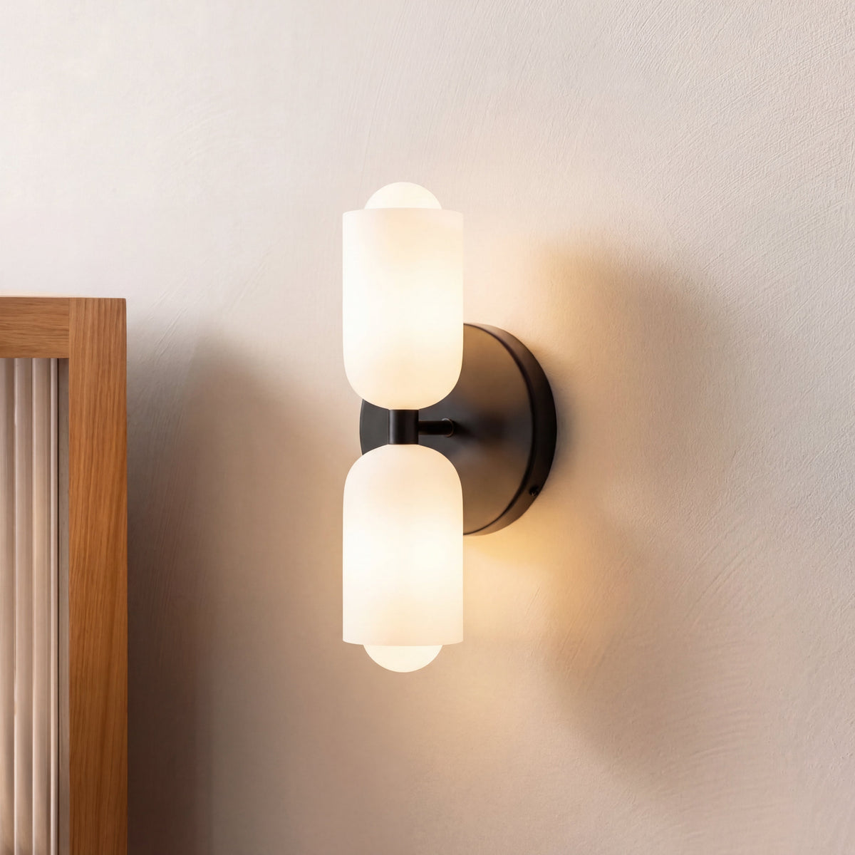 Nordic Minimalist Up-Down Wall Lamp - Diffused Glow