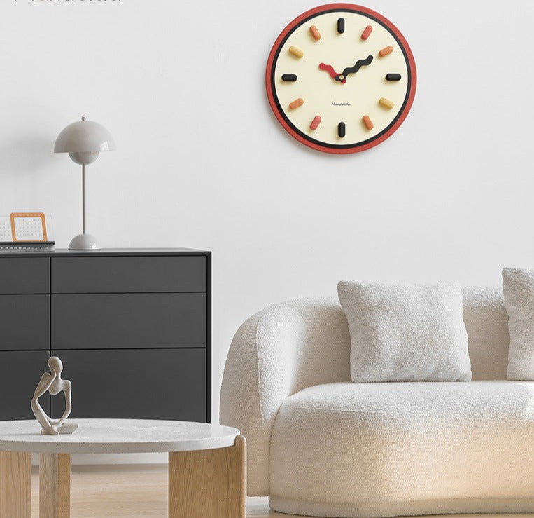 3D Nordic Wall Clock Silent Sweep for Living Room & Bedroom