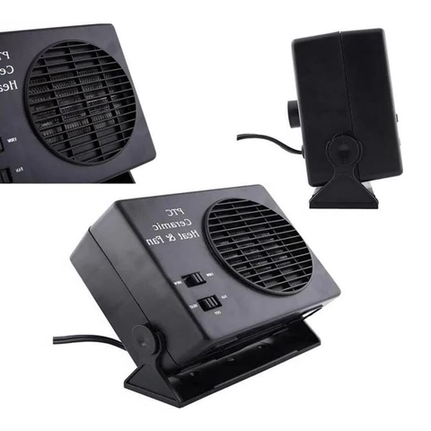 Portable Ceramic Car Heater 300W - 12V Fast Defrost Fan