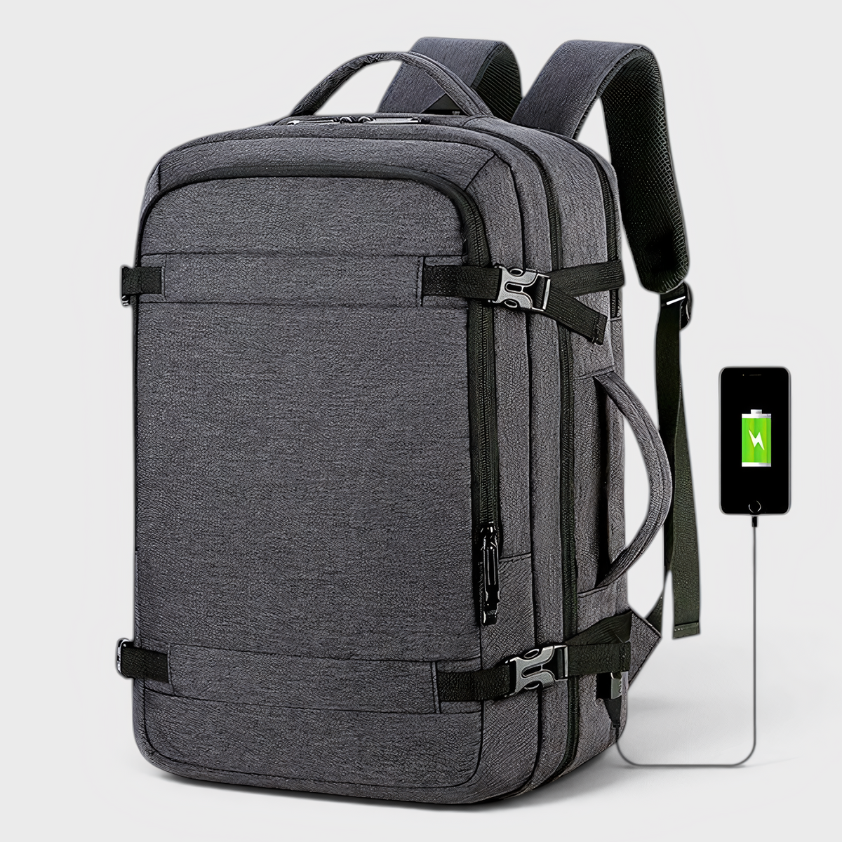 Men's Travel Laptop Backpack - Polyester