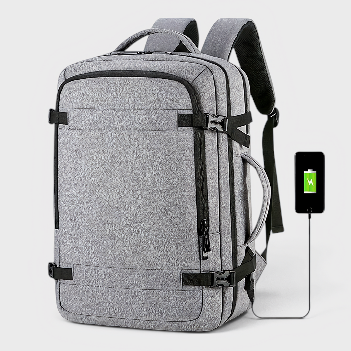 Men's Travel Laptop Backpack - Polyester