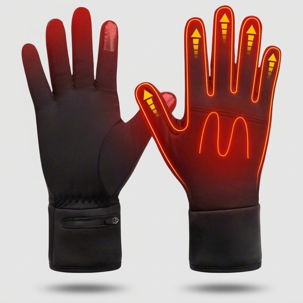 Unisex Heated Winter Gloves - Adjustable Warmth, Up to 6 Hours