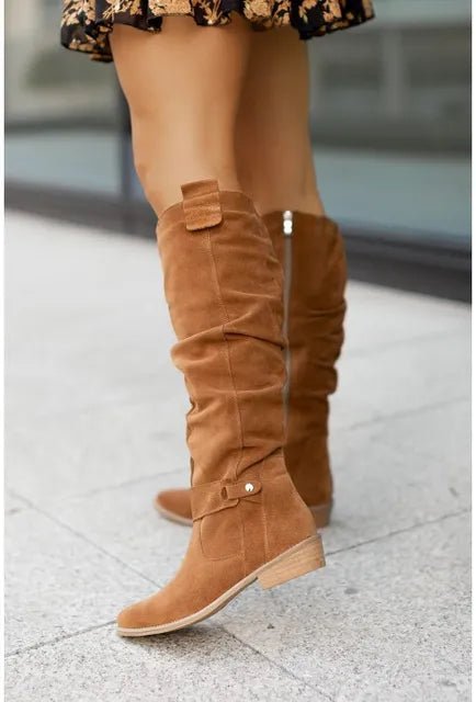 Women's Elegant Suede Tall Boots, Jill