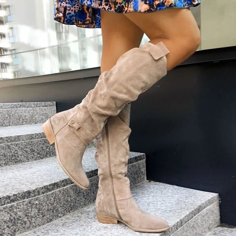 Women's Elegant Suede Tall Boots, Jill