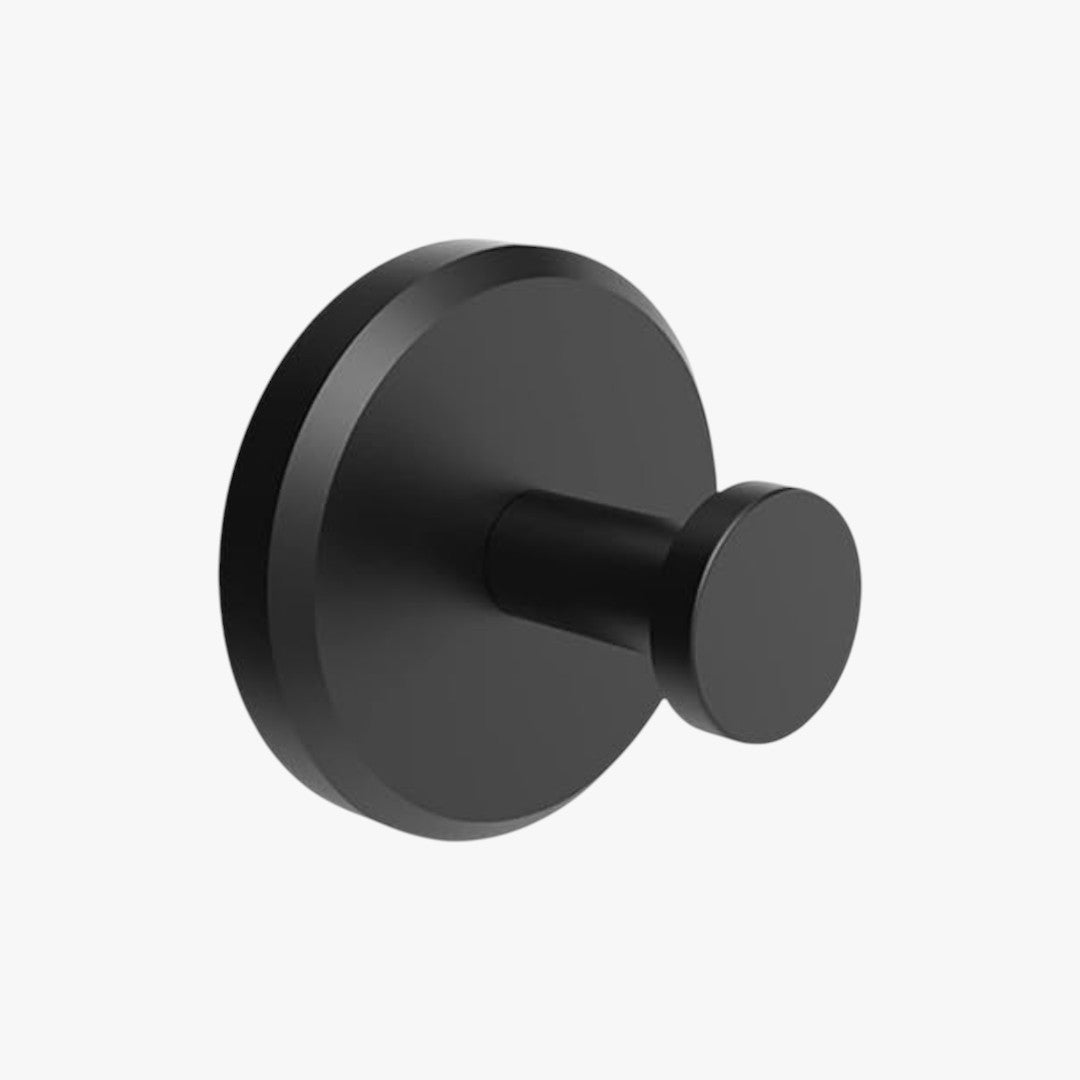 Roselva matte black suction hook for wall mounting without tools or drilling