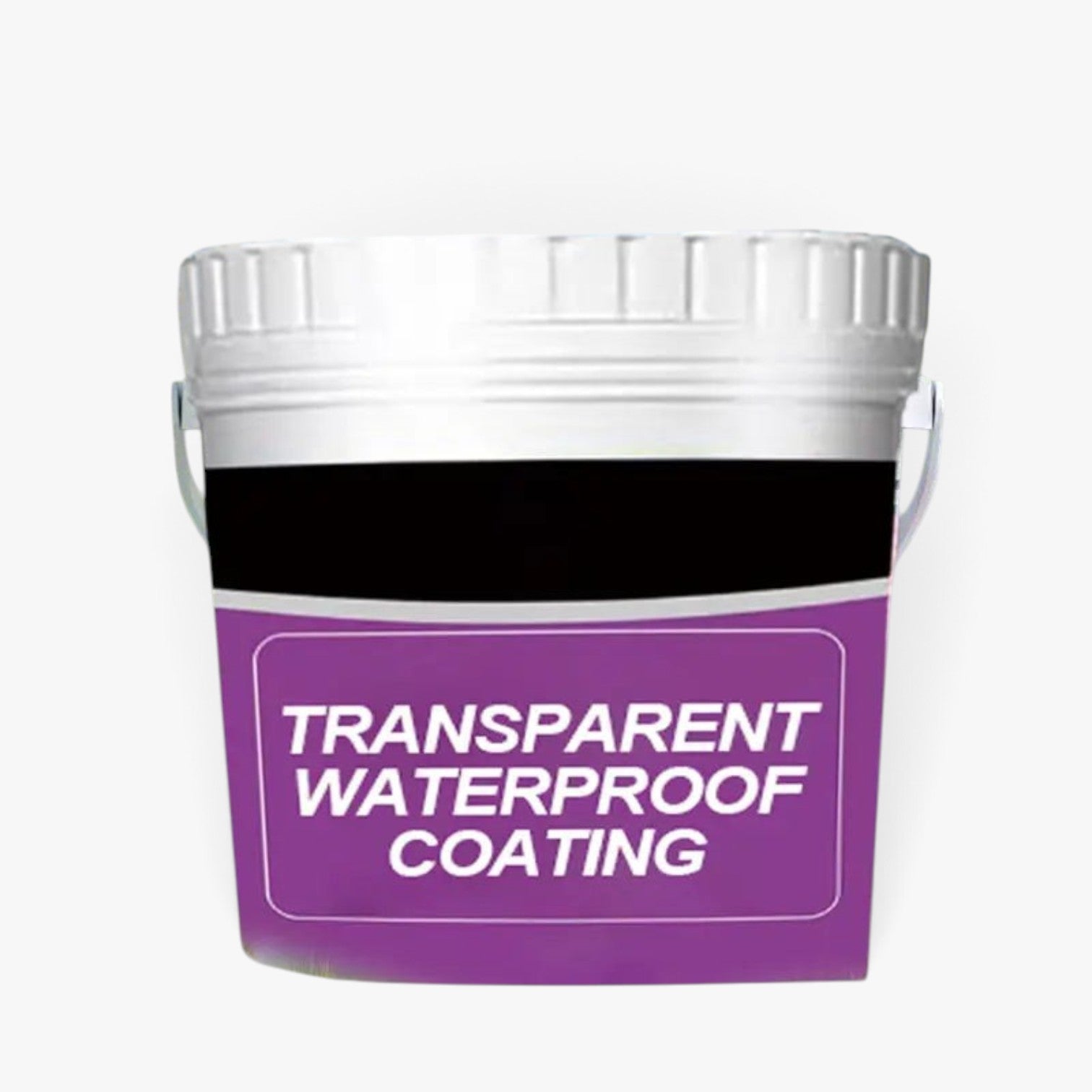 Roselva 300g transparent waterproof adhesive coating in a plastic bucket for sealing cracks and preventing mold