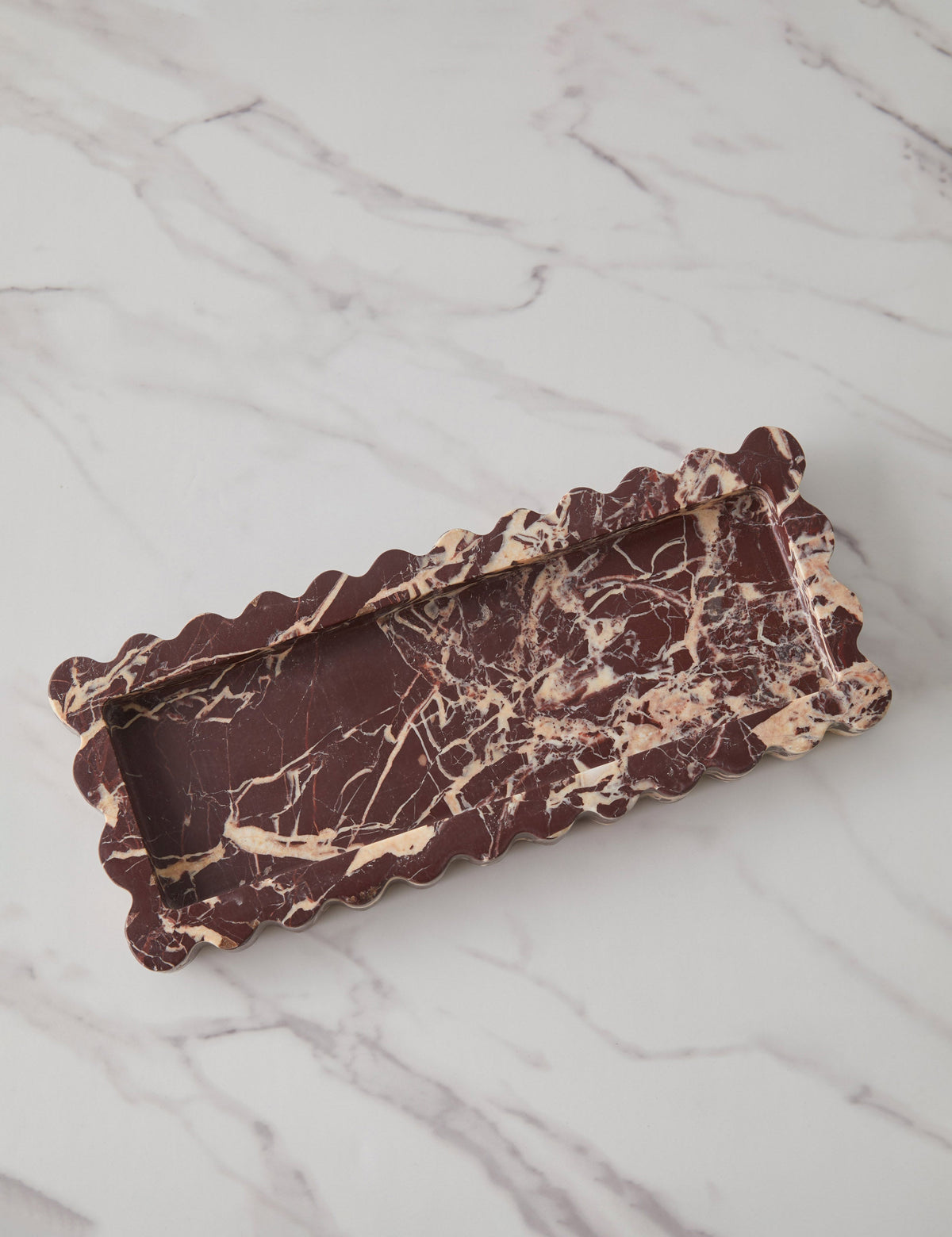 ScallopTray Marble Decorative Tray