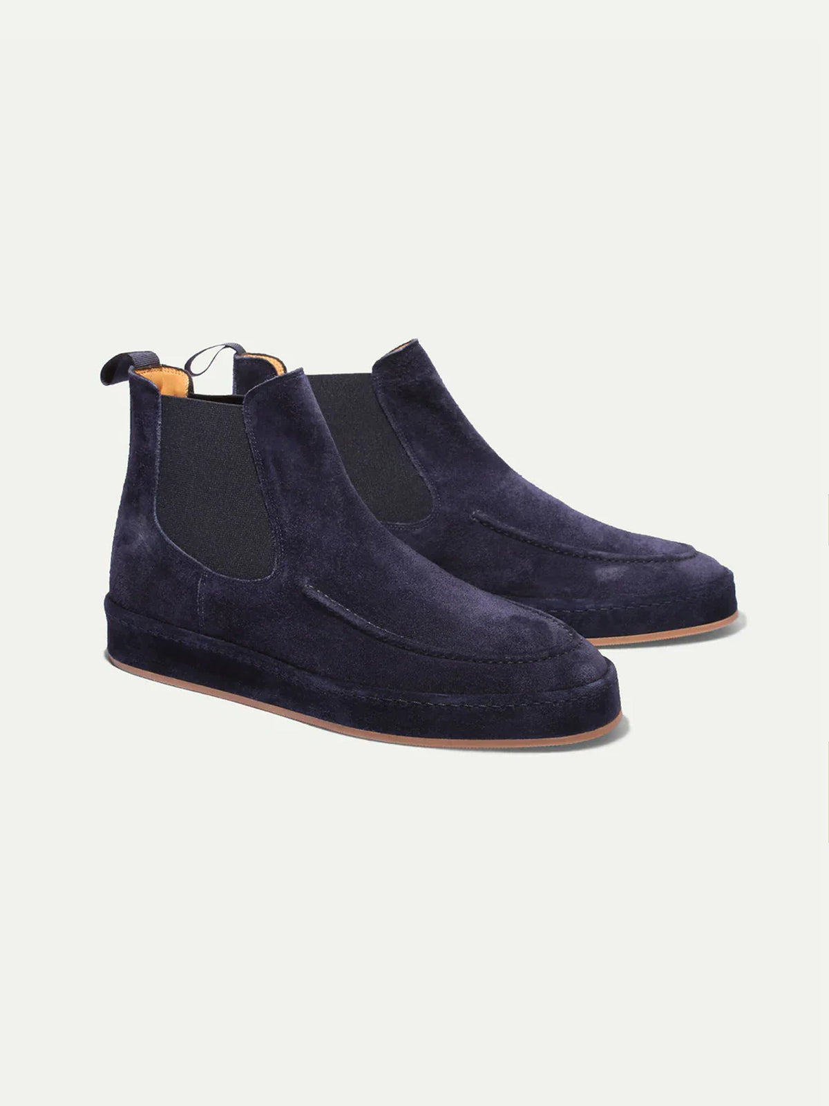 Men's Suede Chelsea Boot - Suede Sole with Elastic Side Panels