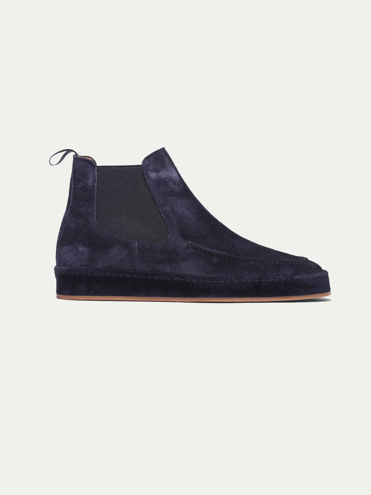 Men's Suede Chelsea Boot - Suede Sole with Elastic Side Panels