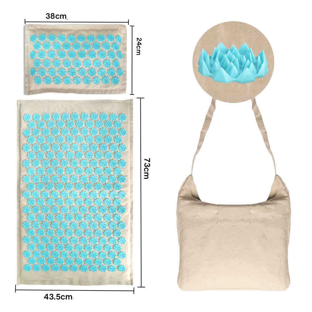 Acupressure Mat & Pillow Set - 5500 Pressure Points