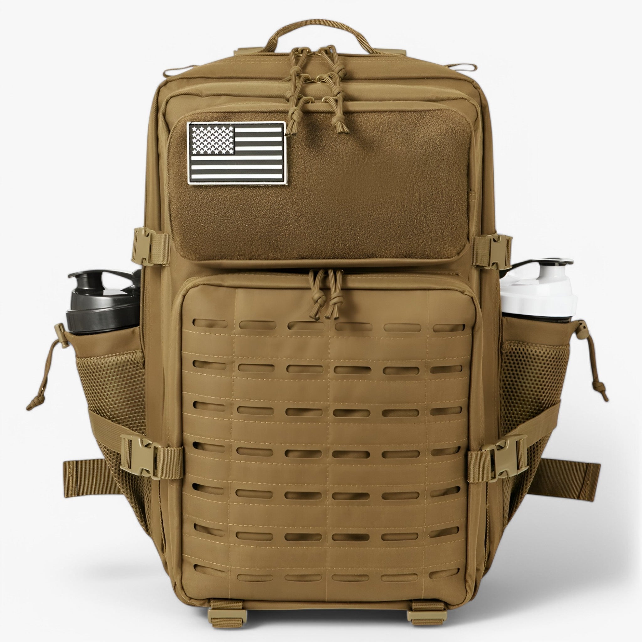 Zaino Tattico Militare 40L Impermeabile - Robusto, Multitasche per Outdoor, Trekking e Sopravvivenza - 2.0 Khaki - Backpacks bags duraturo eimpermeabile hiking backpacks tattico zaino zaino tattico - Concept Palermo