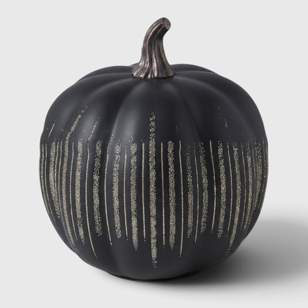 Twinkle Light Pumpkin Lamp with Timer - LED Halloween Decor