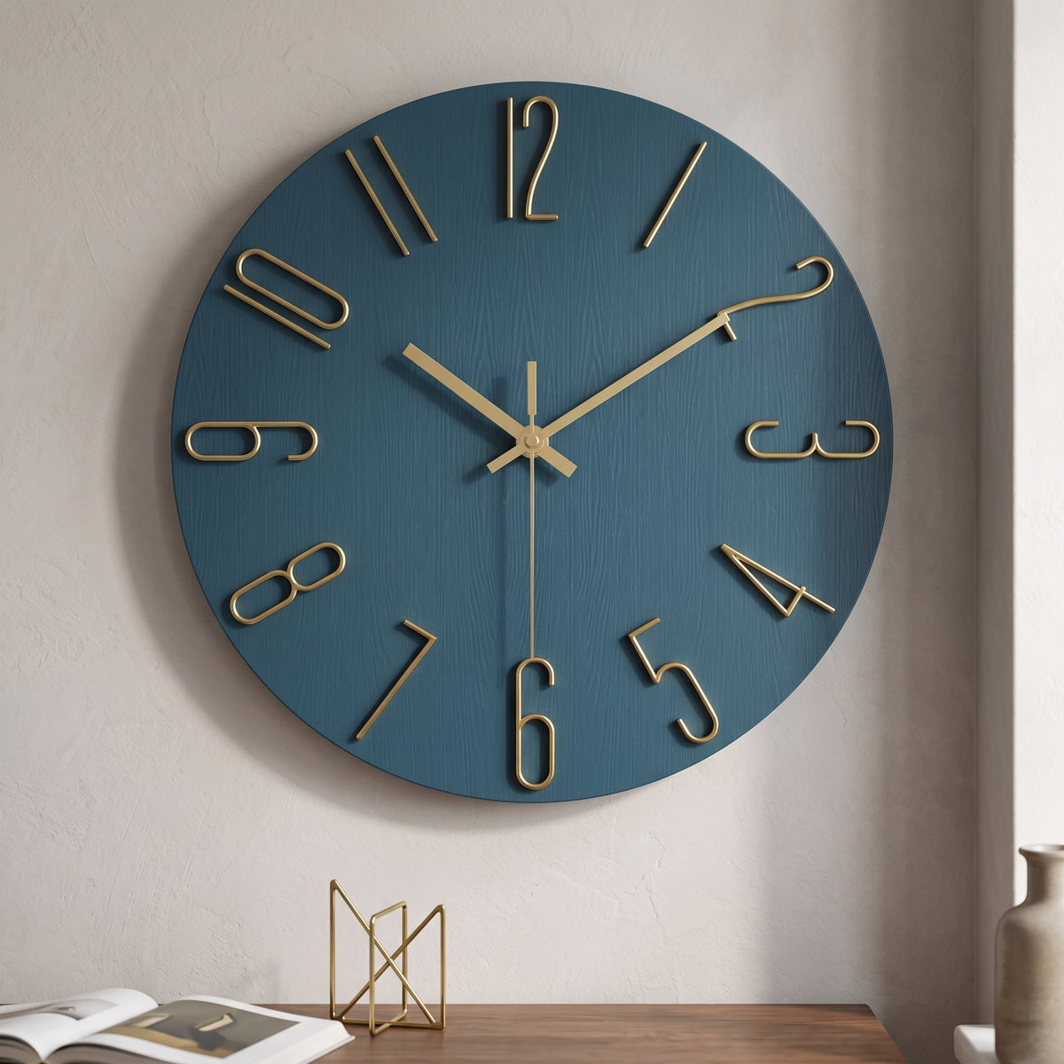 WireClock Modern Wall Clock for Living Room