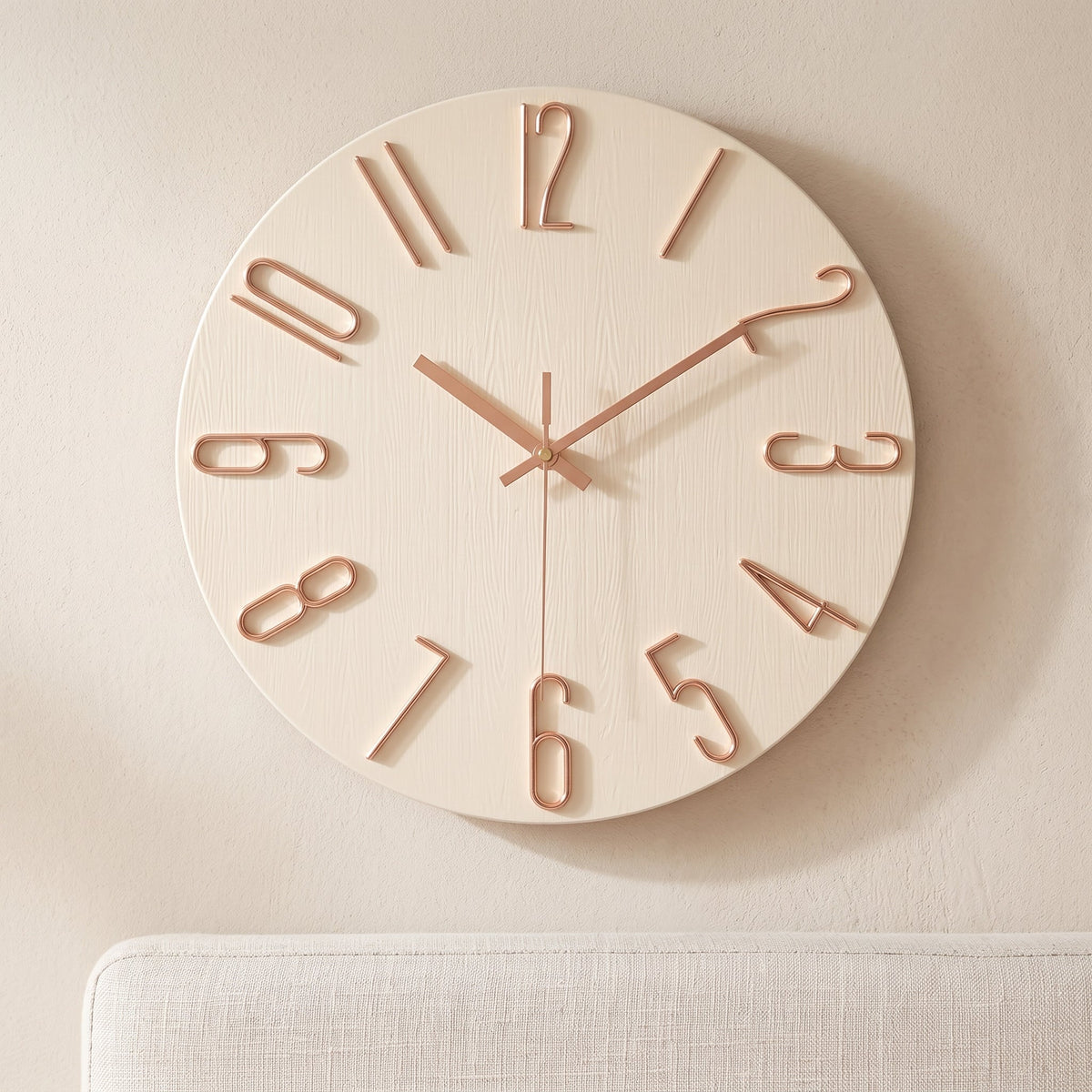 WireClock Modern Wall Clock for Living Room