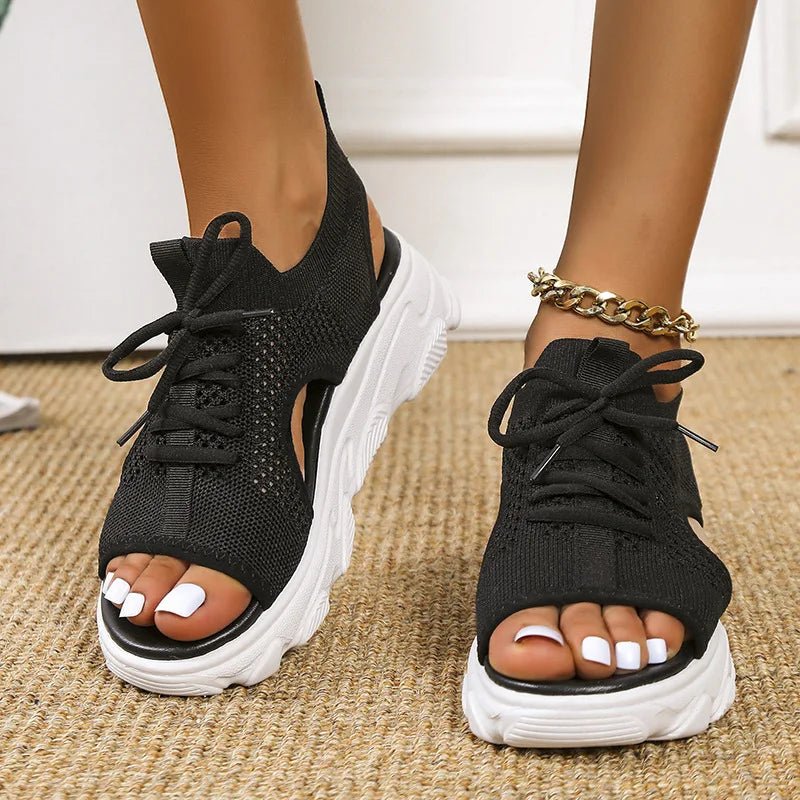 Women's Orthopedic Platform Sandals – Cushioned Open-Toe Comfort Walking Shoes