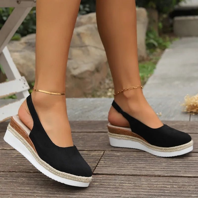 Women's Orthopedic Platform Sandals – Cushioned Open-Toe Comfort Walking Shoes