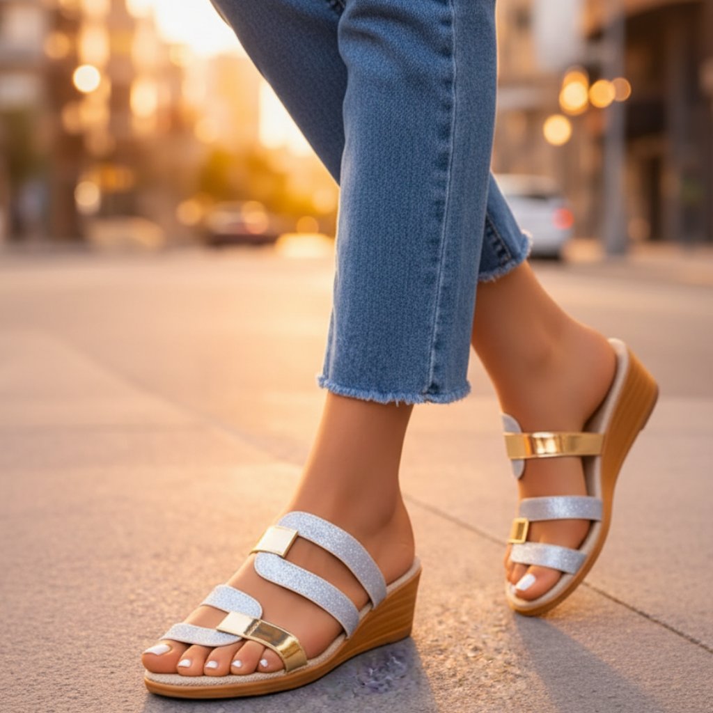 Women's Orthopedic Sandals – Cushioned Open-Toe Comfort Walking Shoes