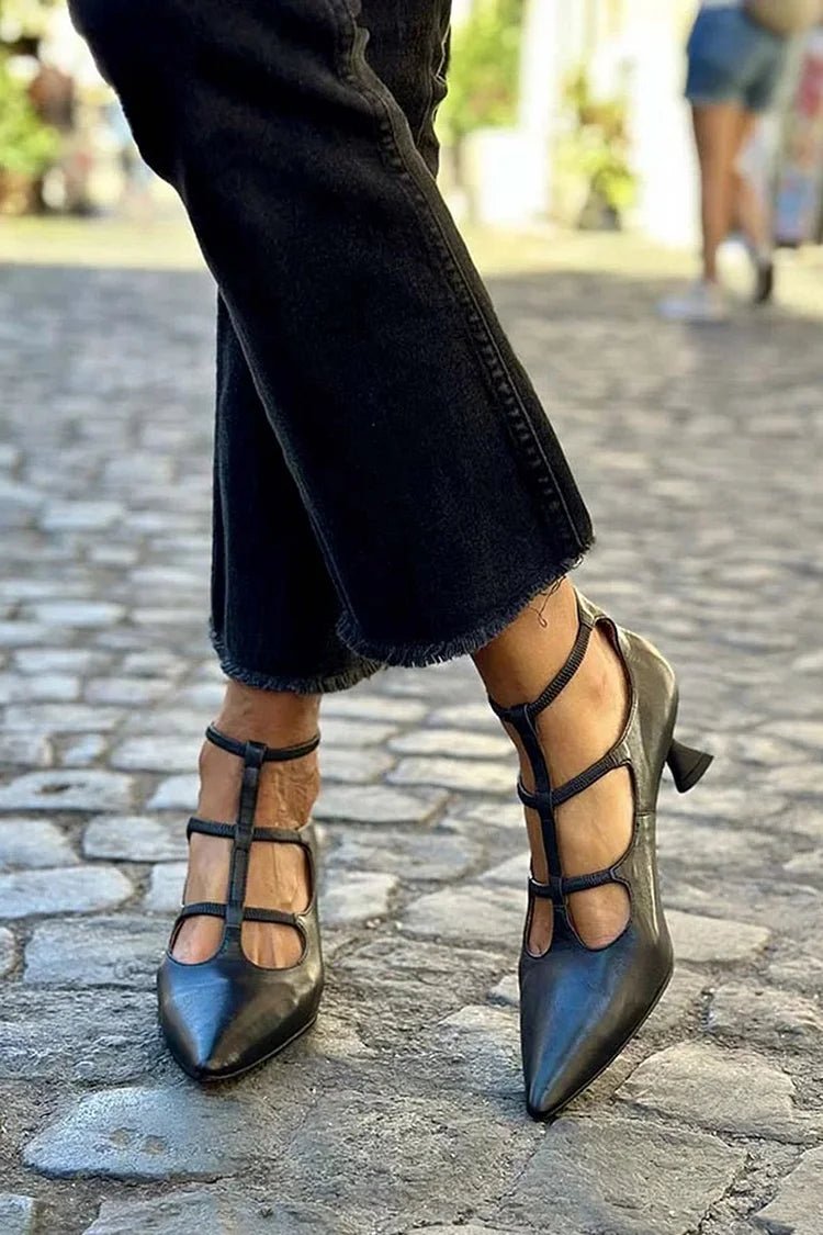 Women's Strappy Sandals – Open-Toe Summer Slip-On Shoes