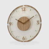 Orologio da parete moderno ed elegante da 30 cm - Acrilico e legno, movimento silenzioso