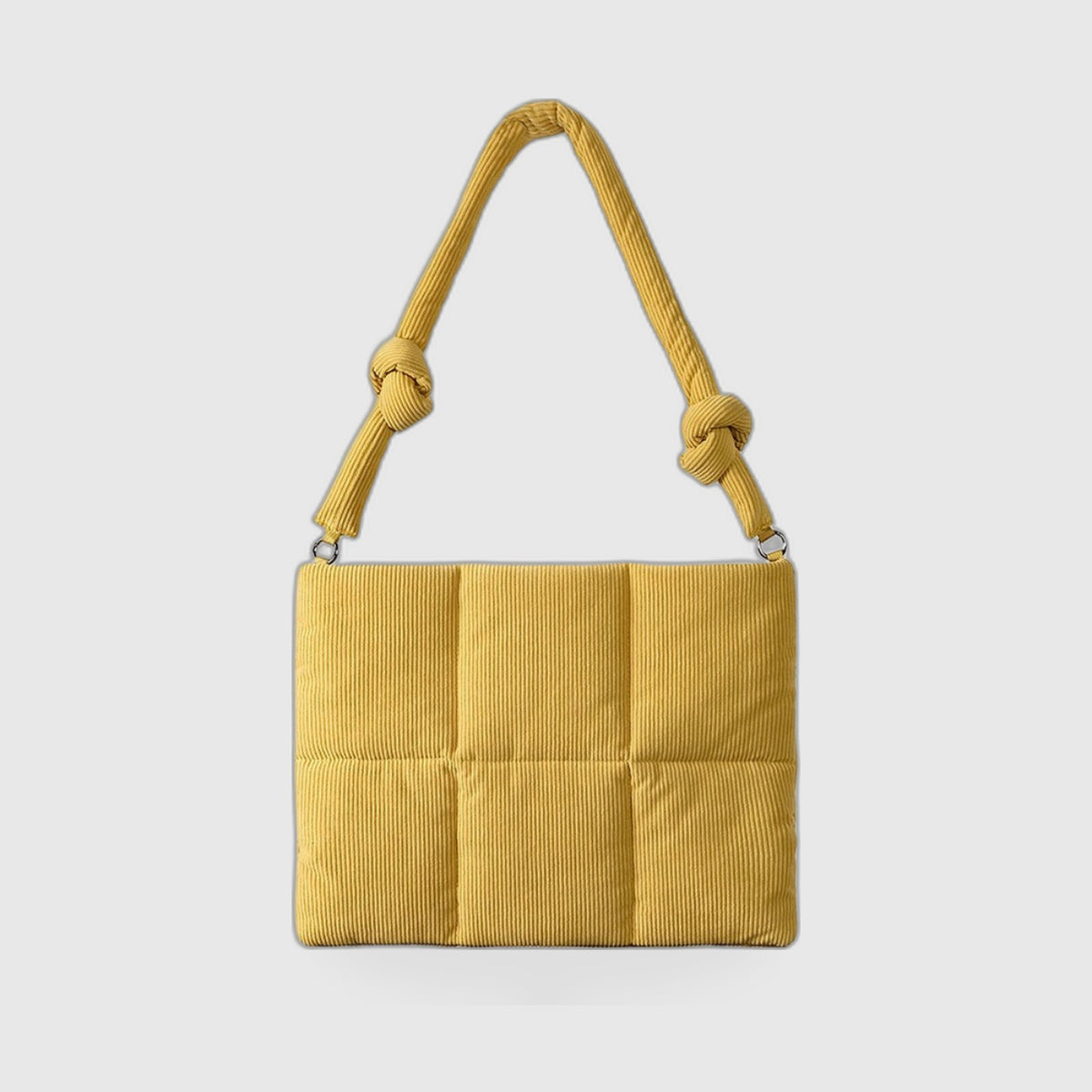 Corduroy Padded Shoulder Bag – Textured Everyday Commuter Bag