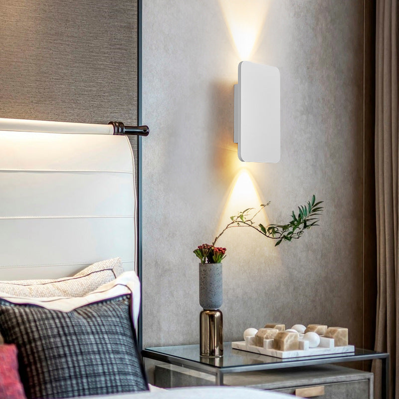 Indoor Rectangular LED Wall Lamp - Modern Metal Design