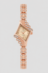 Elegant Asymmetric Wing Crystal Women's Bracelet Watch