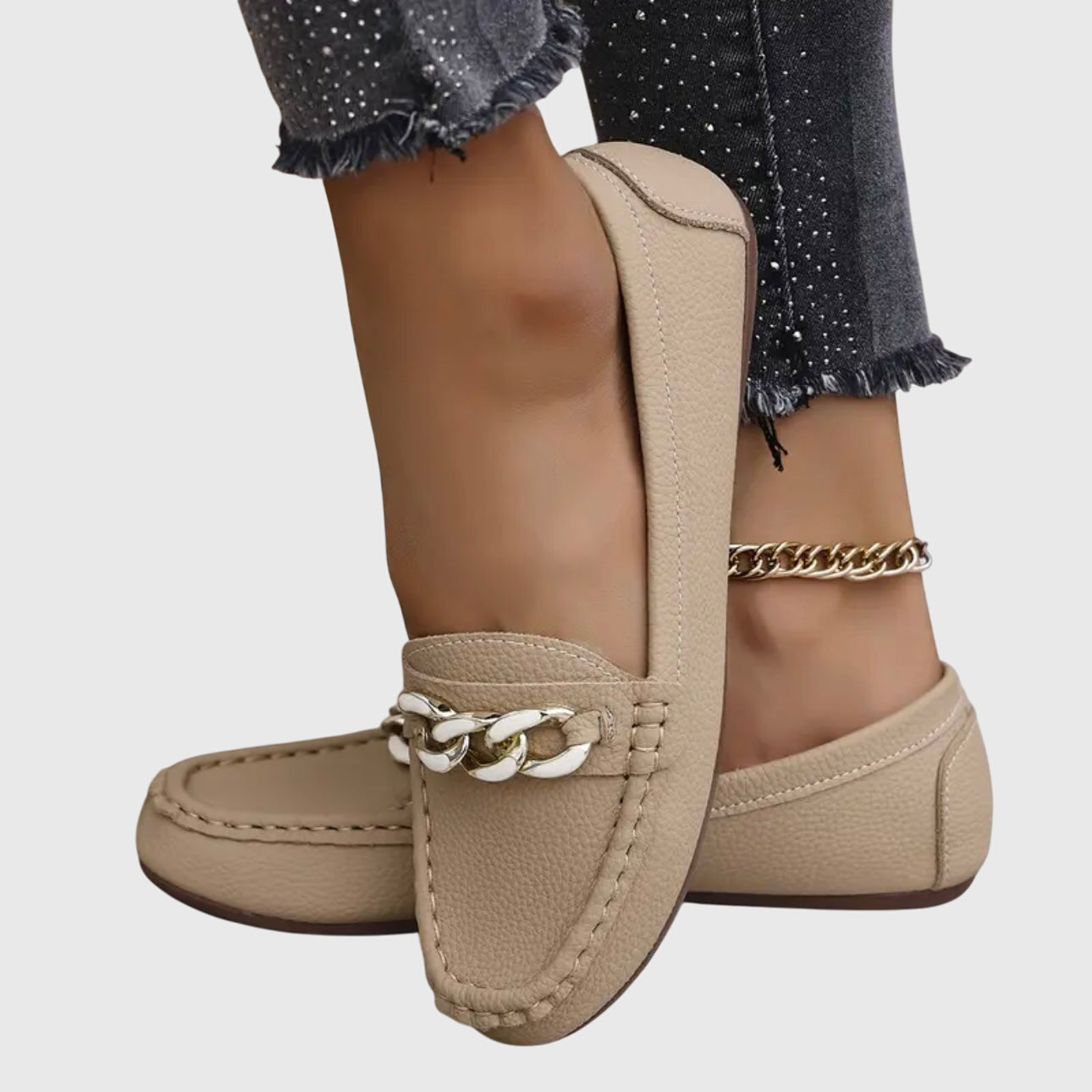 Women’s Chain Detail Moccasin Loafers